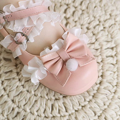 Cross-Strap Bow-Detail Mary Jane Heels