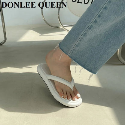 Women's Toe-Post Flat Sandals in Colour Options