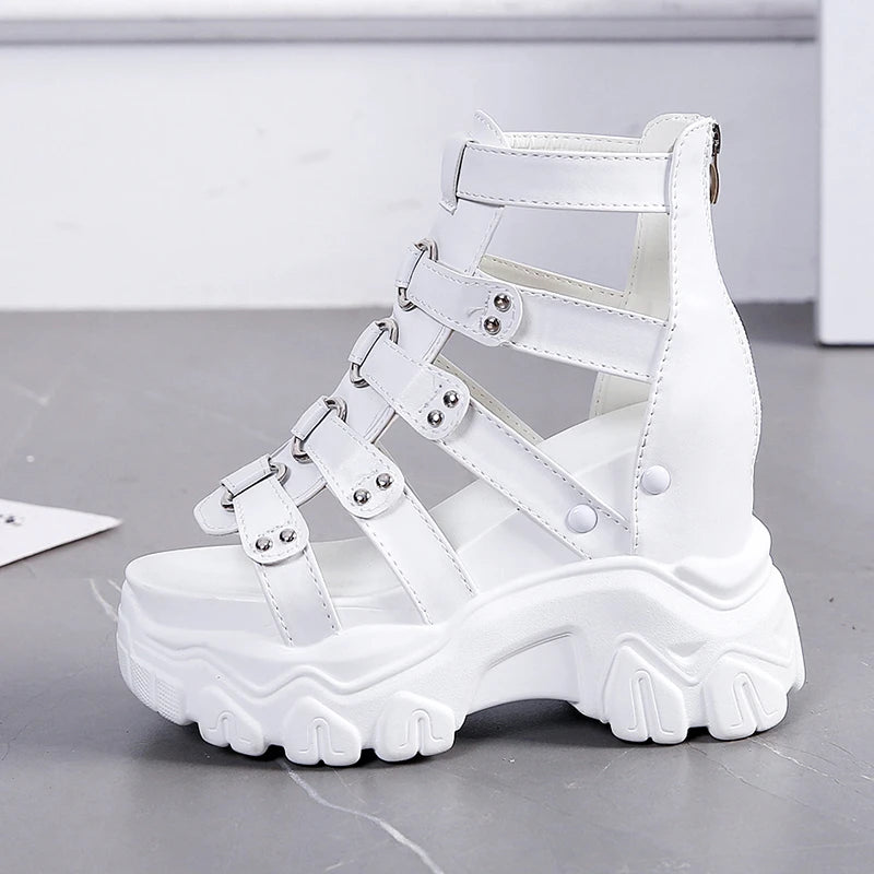 Women's Cutout Platform Wedge Sandals