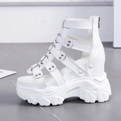 Women's Cutout Platform Wedge Sandals