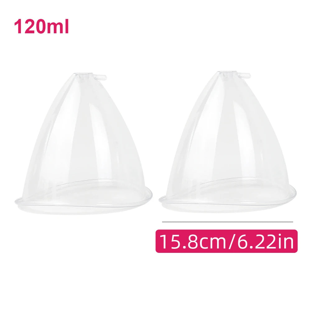 Vacuum Breast Lifting Cups Kit 6 Pairs Nozzle Body Massage Cupping Ass Hip Buttocks Lift Up Enlarger Enlargement Body Shaping