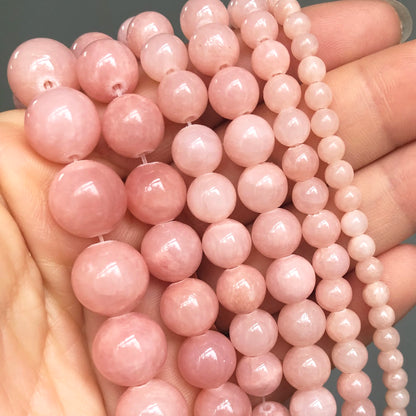 Natural Stone Dark Blue Chalcedony Jades Beads Round Loose Spacer Beads For Jewelry Making 4/6/8/10/12mm DIY Handmade Bracelets