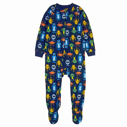 One-Piece Pajamas for Children Aged 3-10, Pajamas for Boys and Girls, Fleece One-Piece Suits, Soft and Warm