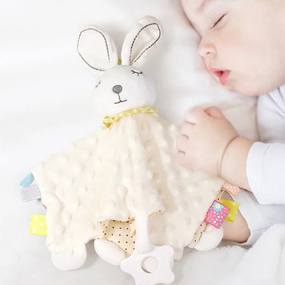 Baby Towels Newborn Baby Comforter Soothe Appease Towel Animal Rabbit Plush Dolls Soft Security Rattles Bed Bell Saliva Towel