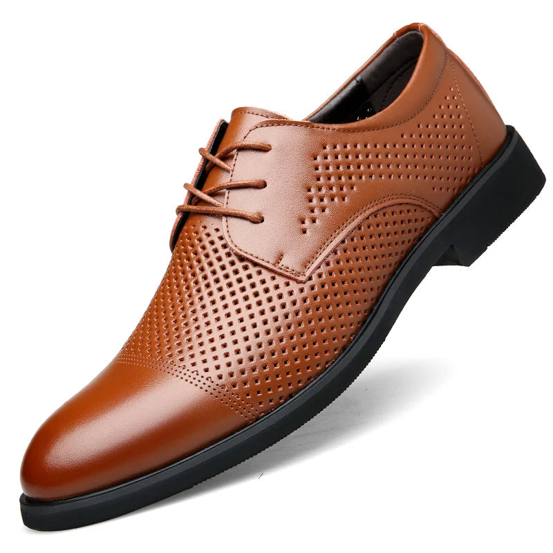 FUQIAO Formal Height Increasing Shoes Man Taller Elevator 6CM Invisible Insole For Men Heighten Increased Oxfords Business Lift