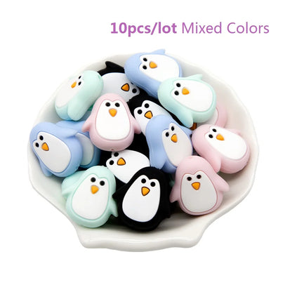 Cute-idea 10pcs/Lot Silicone Beads Teether Pacifier Nursing Chain Food Grade Teething Handmade Chewable Accessory Baby Product