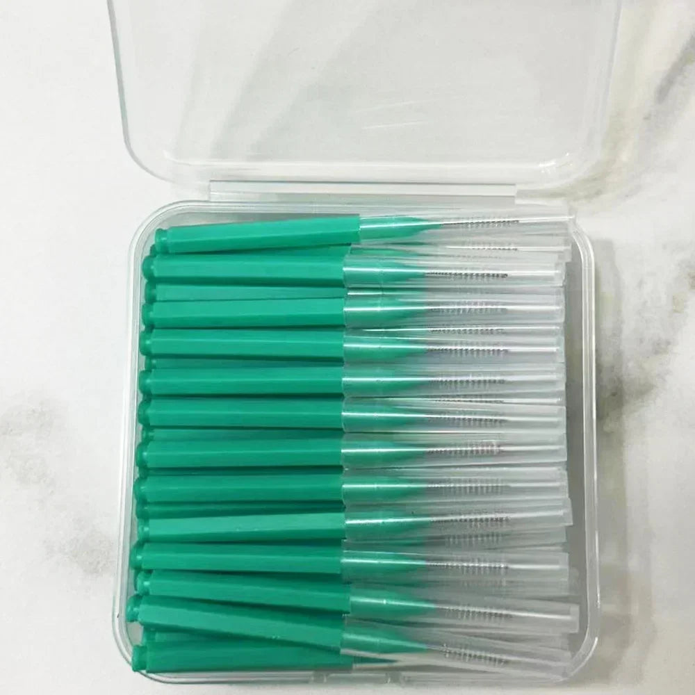 60Pcs Interdental Brush Health Care Tooth Push-Pull Escova Removes Food And Plaque Better Teeth Oral Hygiene Tool Oral Care