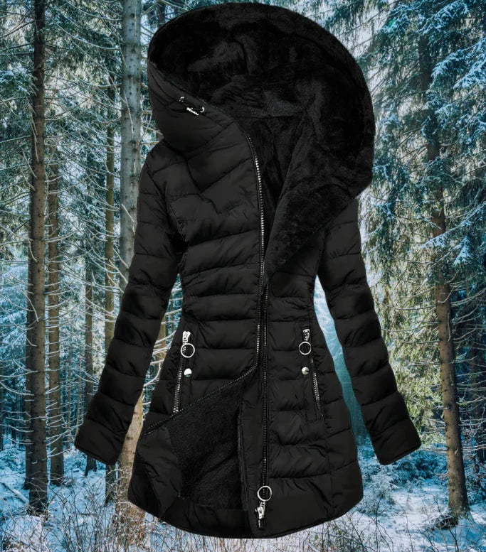Women's Street Style Loose Padded Coat, European and American Trendy, Versatile Slimming Casual Warm Outerwear