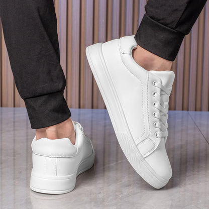 Leather Men Shoes Sneakers Trend Casual Shoe Breathable Leisure Male Sneakers Non-slip Footwear Men Vulcanized Shoes