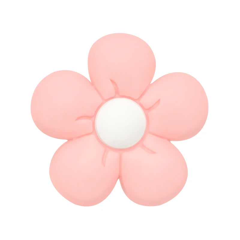 10pcs Silicone Flower Bead BPA Free Teething Infant Chewable Dummy Necklace Pacifier Toy Accessories