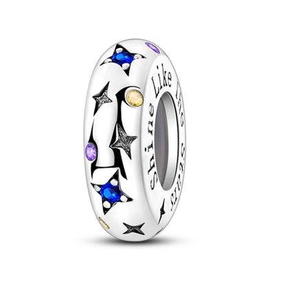 Original 925 Sterling Silver Clip Charm Inlaid Zircon Cat Butterfly Charm Silicone Spacer Beads For Women Bracelet DIY Jewelry