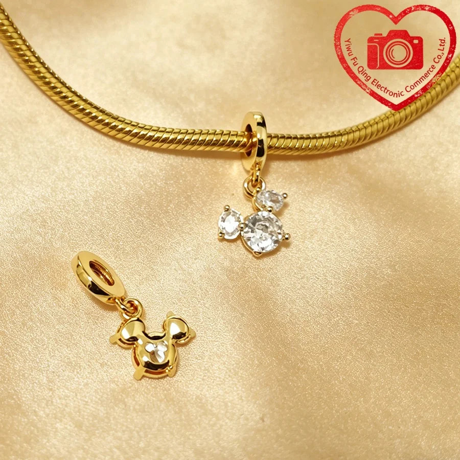 New Original Charms DIY Women Jewelry Gifts Fox Rabbit Chicken Pig Pet Dog Elephant Beads Fit 925 Silver Bracelets Accessories