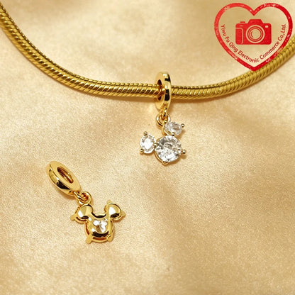New Original Charms DIY Women Jewelry Gifts Fox Rabbit Chicken Pig Pet Dog Elephant Beads Fit 925 Silver Bracelets Accessories