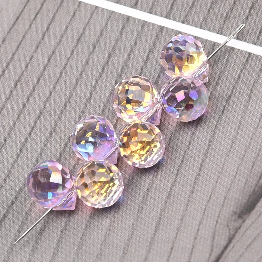 10*8mm Czech Crystal Waterdrop Beads Shiny Faceted Glass Strawberry Beads for Jewelry Making Needlework DIY Handmade Accessories