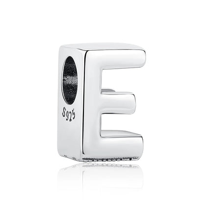 Original 925 Sterling Silver Charms Beads 12 Zodiac A-Z Letters Virgo Aries Fit Brand Bracelets Necklaces Jewelry For Women
