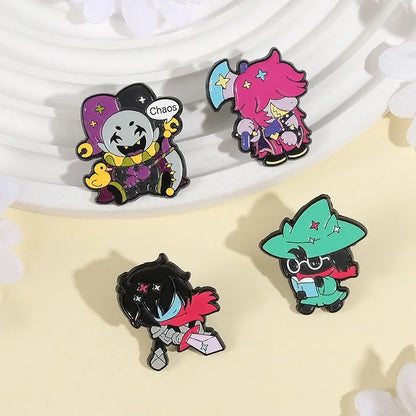 [Cute Enamel Pin]  New Fashion Deltarune Susie Kris Enamel Pins Cute Multi-Color Enamel Pin Accessories Gifts for Fans Friends