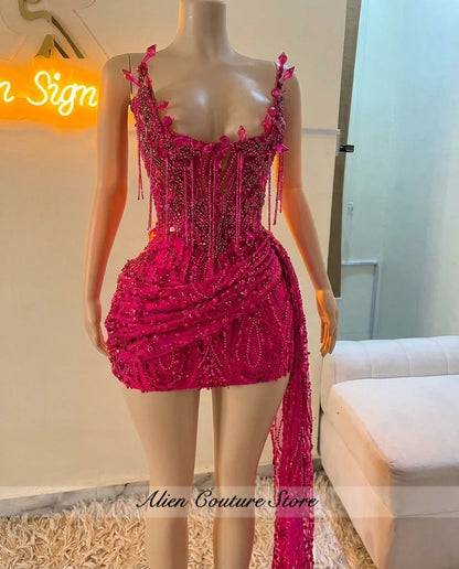 Women's Embellished Sleeveless Mini Dress