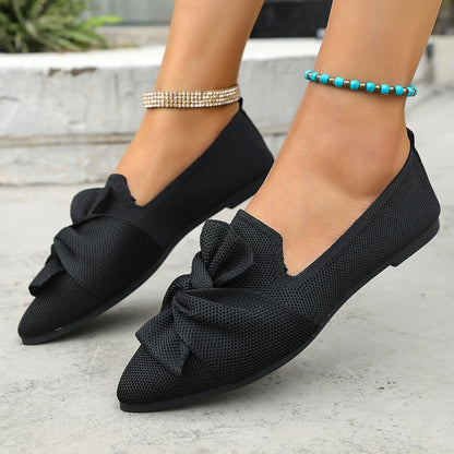 2025 Women Flats Walking Shoes Pointed Top Solid Color Loafers Mesh Breathable Shoes Comfortable Women Sneakers Zapatos De Mujer