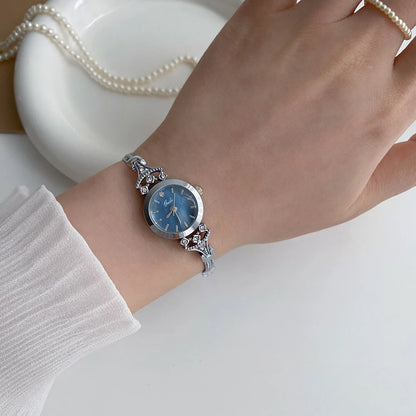 GEDI Women's Wristwatch Gold Crystal Bracelet Ladies Minimalist Elegant Small Watch For Women Quartz Fashion Watches Gifts