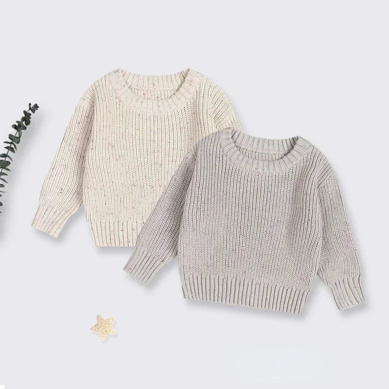 Autumn Baby 0-6Y Boys Girls Knit Sweater Clothes Toddler Infant Kids Knitwear Cotton Soft Winter Long Sleeve Baby Pullover Tops