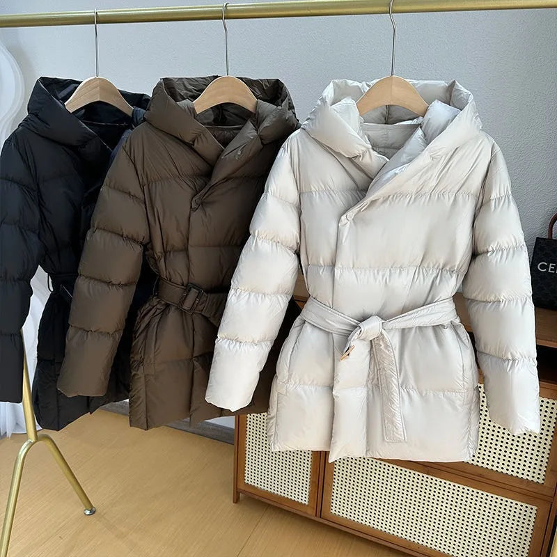 Women's Winter Parka Coat 2026 High-grade Warm Hooded Ladies Outerweat Fashion Loose Temperament Lady Short Down Cotton Jacket