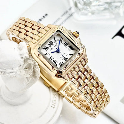 Hot Elegant Luxury Women's Watches Waterproof Gold Watch Quartz Watches Without Box Ladies Relojes Wristwatches