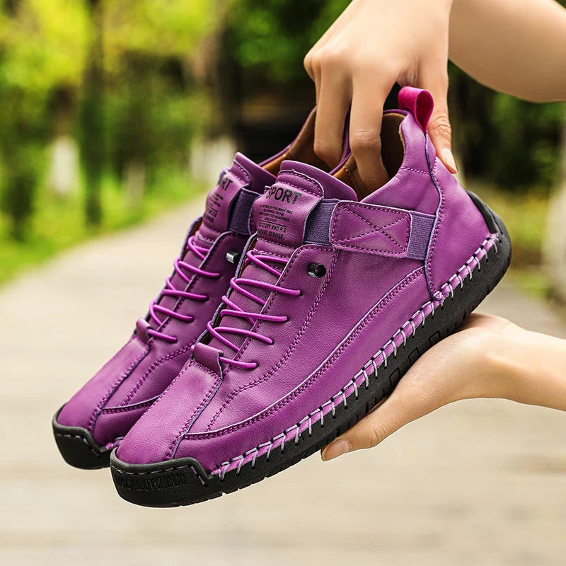 Women's Stitched Lace-Detail Casual Shoes