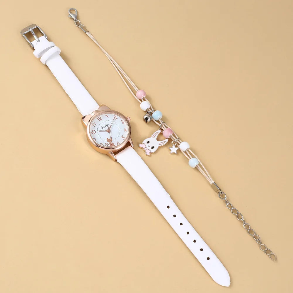 Women Watches Fashion Silicone Band Women Quartz Watches Jewelry Set Reloj Mujer Girls Clock Gift