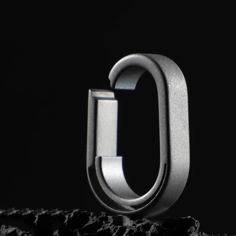 Creative Mini Car Key Chain Connection Buckle Super Light Titanium Quick Detachable Keychain Connecting Ring EDC Accessories
