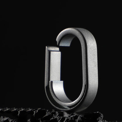 Creative Mini Car Key Chain Connection Buckle Super Light Titanium Quick Detachable Keychain Connecting Ring EDC Accessories