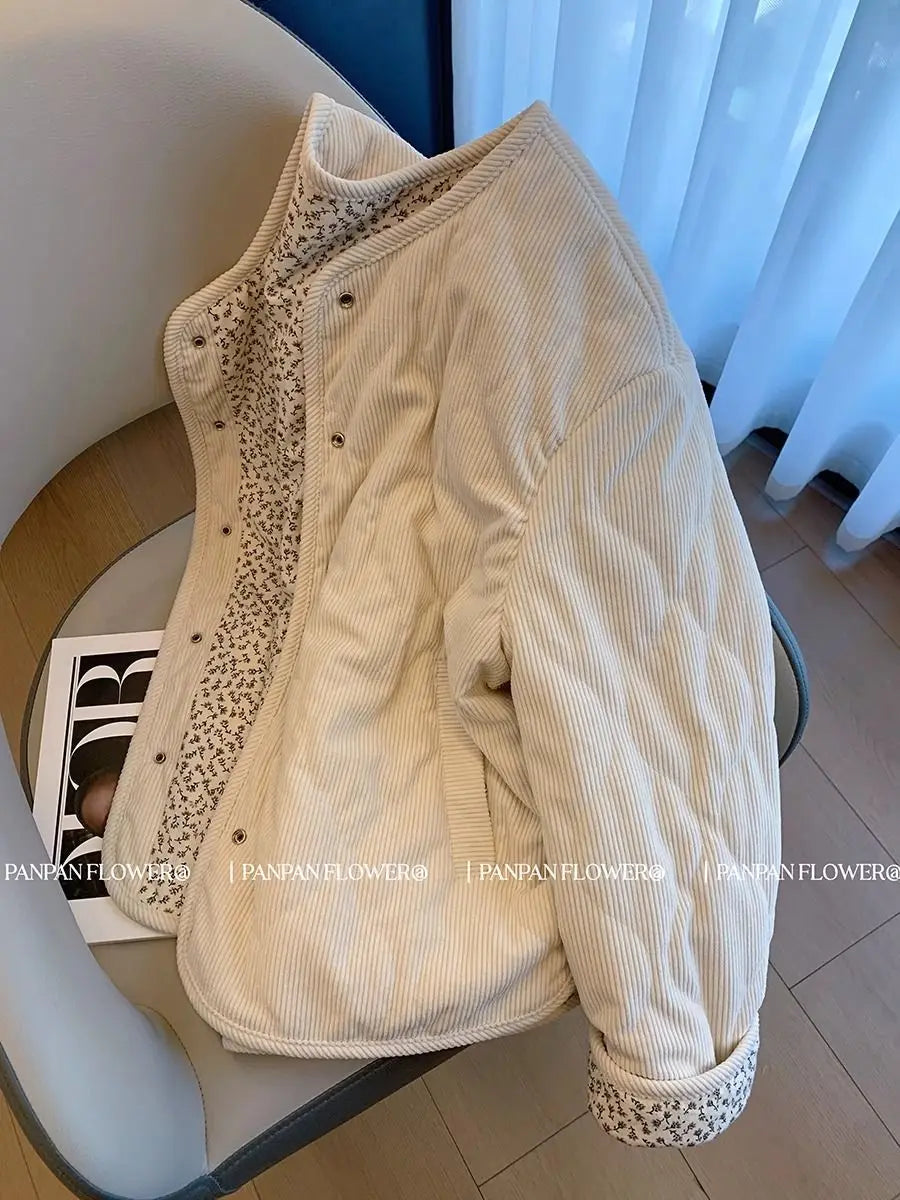 2026 Autumn Winter Female New Commuter Simple Fashion Slim Warm Cotton-Padded Jacket Women Celebrity Age-Reducing Foreign Coat
