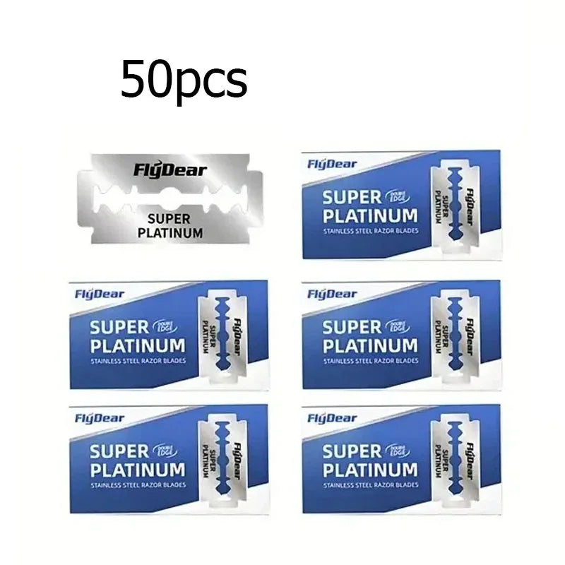 10 Pcs/100PcsDouble Edge Razor Blades for Shaving Men, Professional Barber Razor, Beard Trimmer Tool