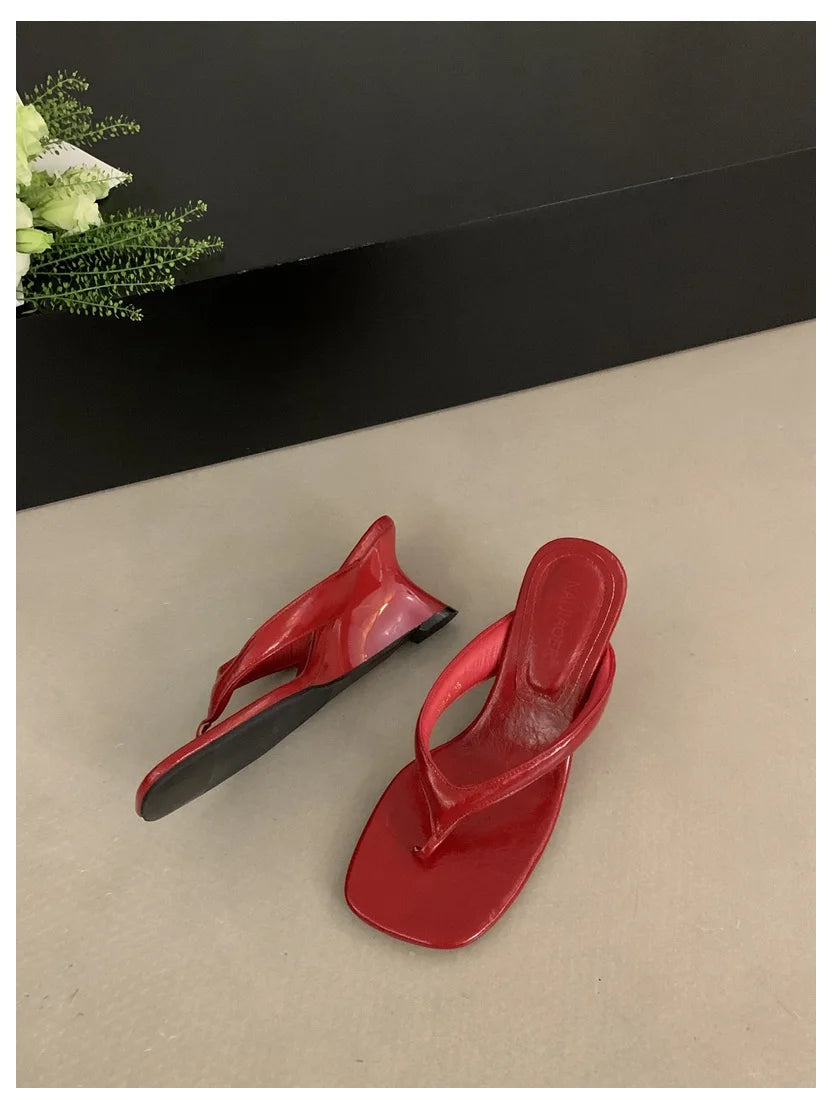 Women's Toe-Post Heeled Sandals in Style Options