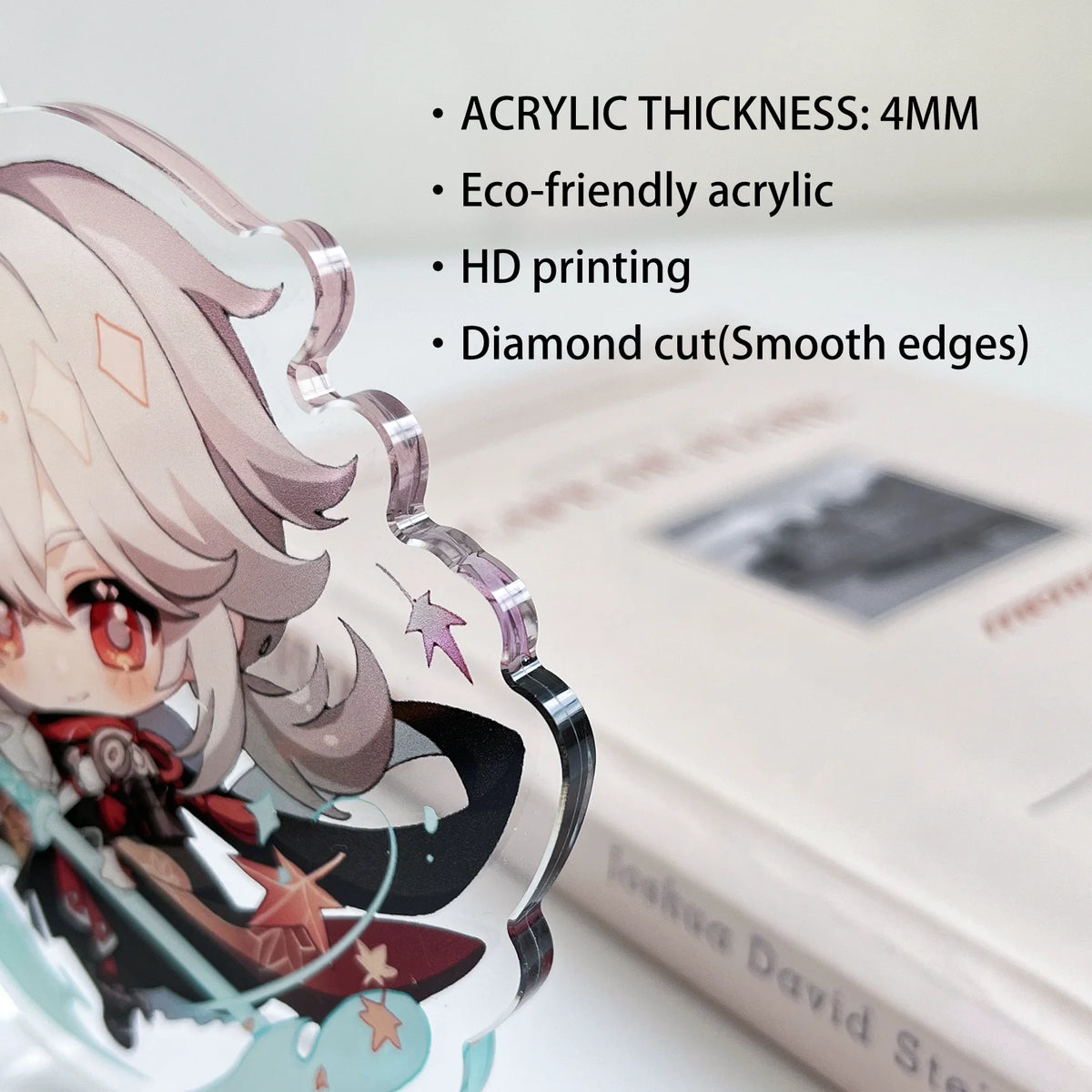 Personalized Acrylic Keychain Charm Logo Keychain DIY Photo Transparent Printing Design Anime Custom Acrylic Keychains