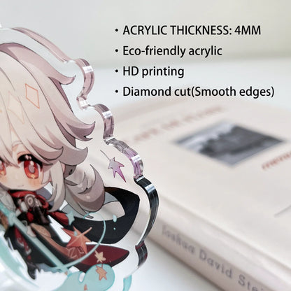 Personalized Acrylic Keychain Charm Logo Keychain DIY Photo Transparent Printing Design Anime Custom Acrylic Keychains