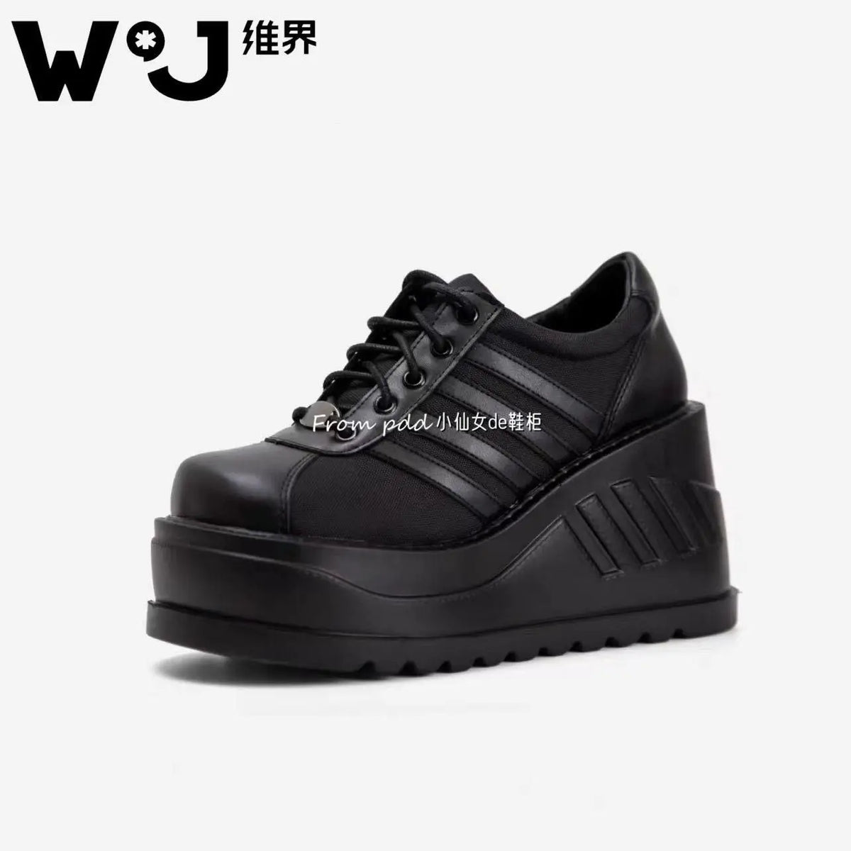 2025 Demonia Women Same Platform Goth Punk Style Lace-up Big Head Muffin Bottom Subcultural Small Leather Shoes
