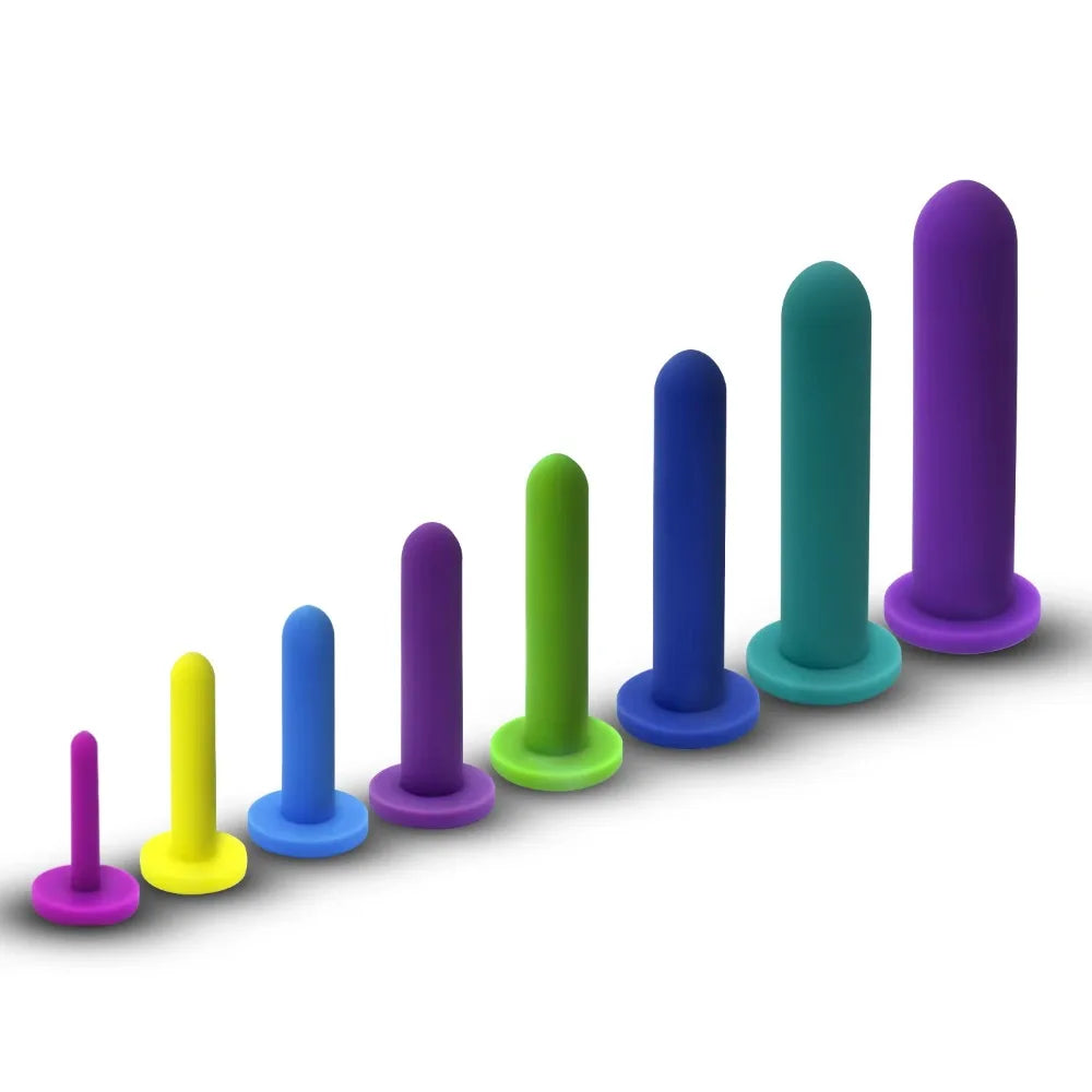 Professional Pelvic Floor Muscle Exerciser Silicone Dilators for Women Or Men Medical Device Pelvic Pain Relief in 8 Sizes
