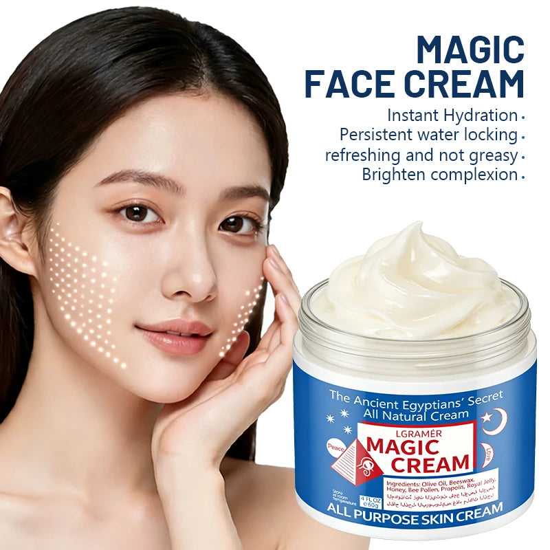 30g/60g/120g Magic Face Cream: Facial Moisturizing, Hydrating & Locks in Moisture & Deep Nourishing Formula for All Skin Types
