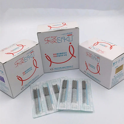 1000Pcs New Acupuncture Needles Disposable Sterile  Acupressure Acupoint Tech EACU Body Beauty Filiform Needle with Tube