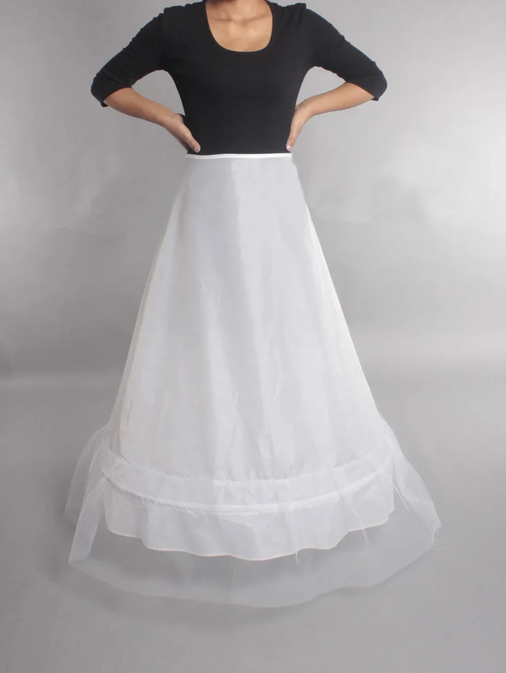 High Quality 6 Hoops Wedding Petticoat Crinoline Slip Bridal Underskirt Puffy In Stock Customized