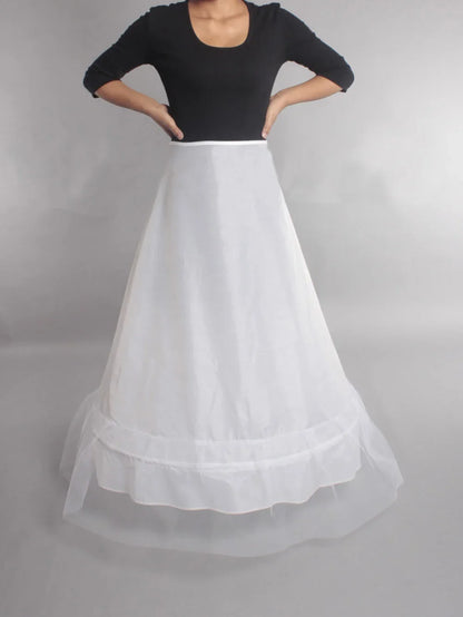 High Quality 6 Hoops Wedding Petticoat Crinoline Slip Bridal Underskirt Puffy In Stock Customized