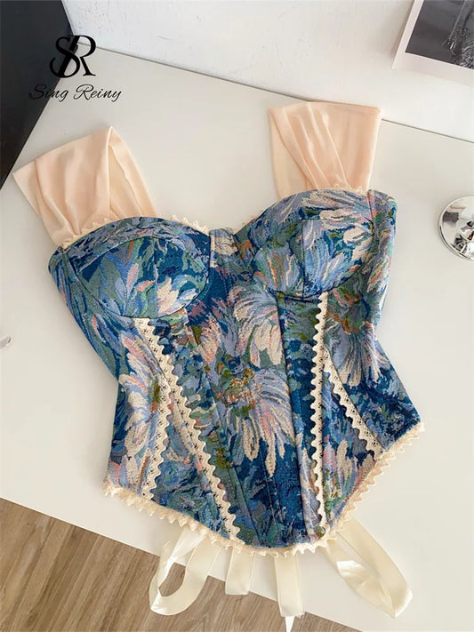 Women's Floral Lace-Detail Camisole Top