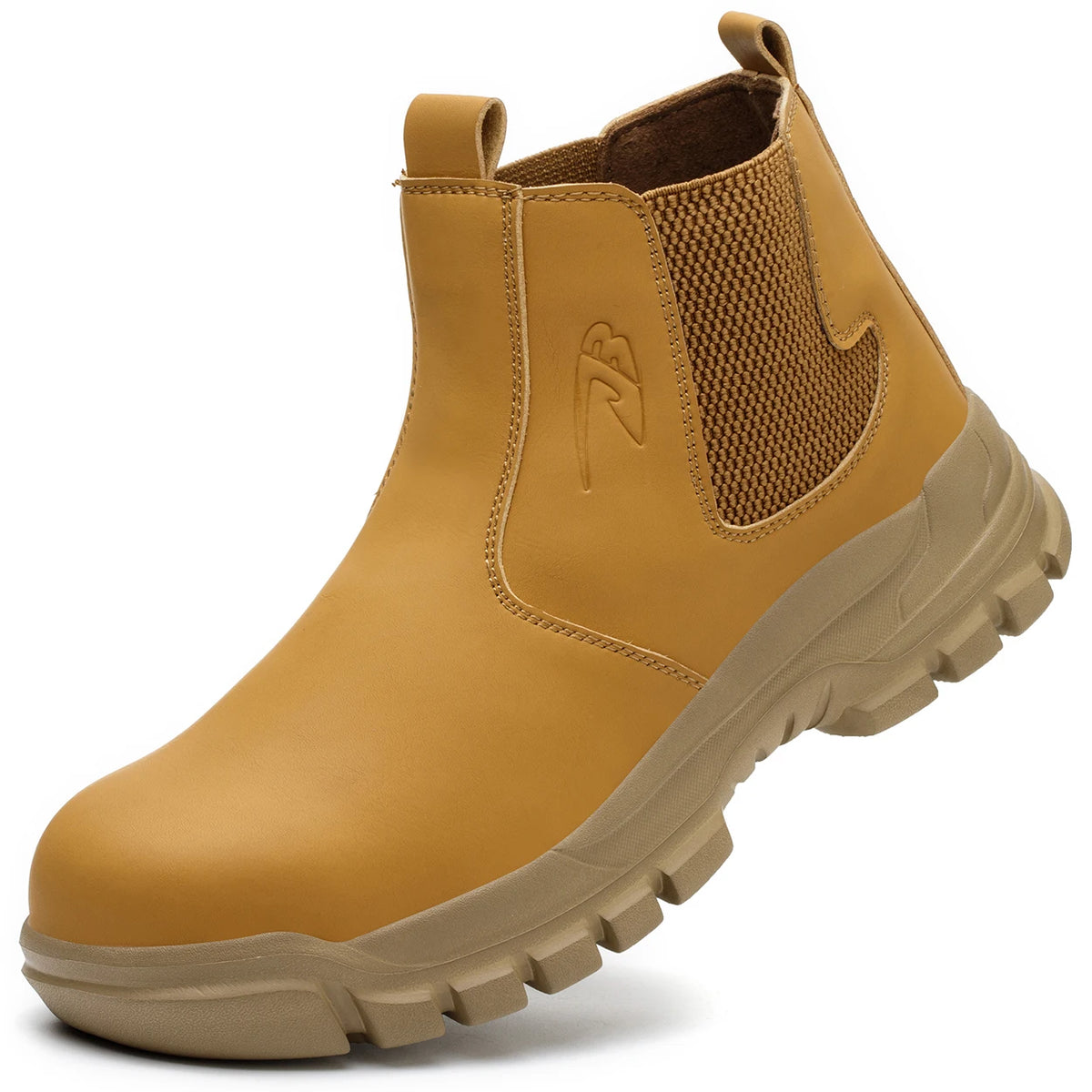 Water Proof Safety Work Shoes For Men Steel Head Leather Boots Male Footwear Indestructible Construction Work Shoes Brown