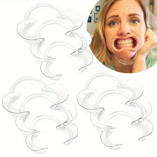 1/5PCS Transparent C-Shape Lip And Cheek Retractor For Dental Cleaning And Breath Freshening