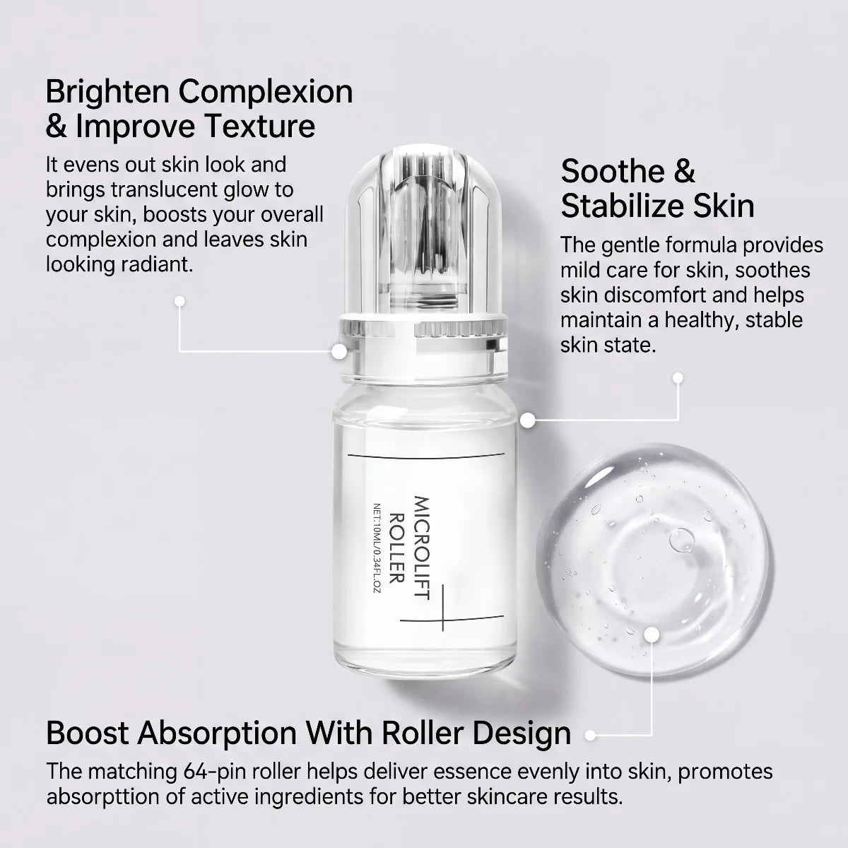 0.25MM Radiant Flawless Skin Micro Infusion Serum Kit Deeper Absorption Collagen Boost Brightening At Home Skincare