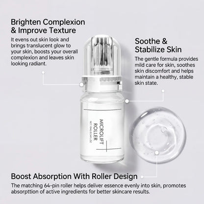 0.25MM Radiant Flawless Skin Micro Infusion Serum Kit Deeper Absorption Collagen Boost Brightening At Home Skincare