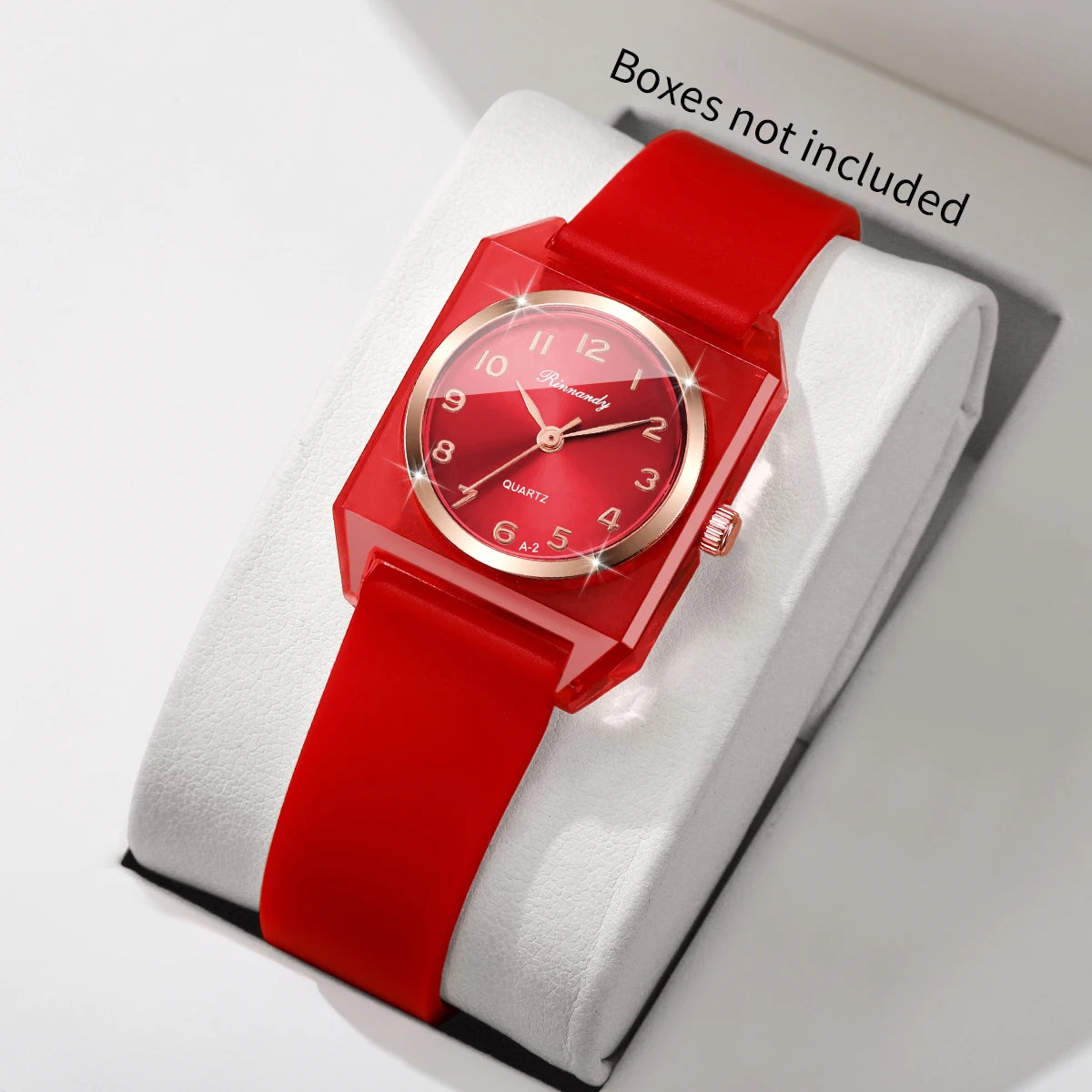 Elegant Square Women Quartz Watch Fashion Silicone Band Arabic Dial Ladies Wristwatches Relogio Feminino Clock (Without Box)