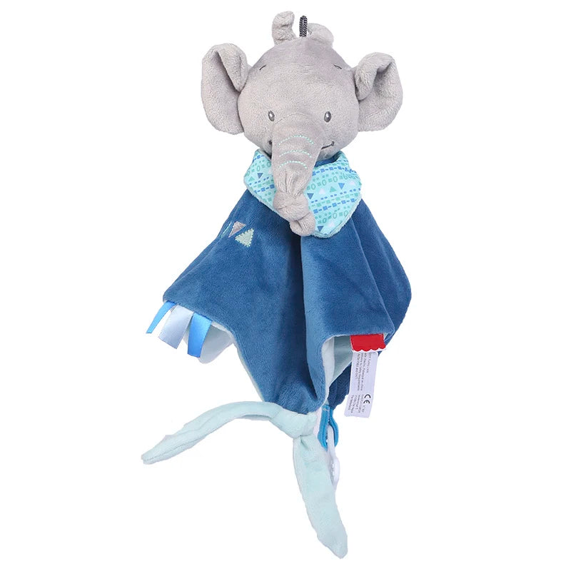 Baby Towels Newborn Baby Comforter Soothe Appease Towel Animal Rabbit Plush Dolls Soft Security Rattles Bed Bell Saliva Towel