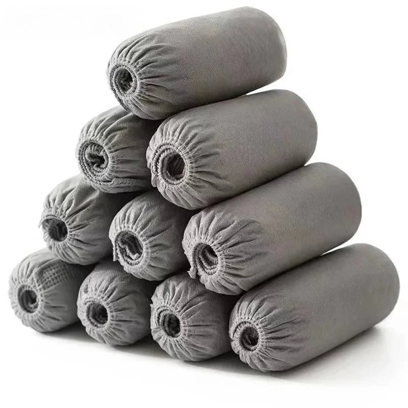 300/200/100PCS Disposable Boot Shoe Covers Foot Booties Shoe Coverings Non Slip Shoe & Boot Covers for Indoor Home Workplace