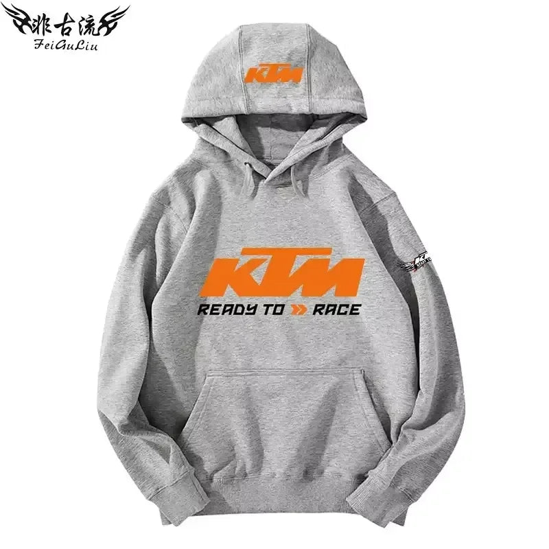 KTM Tout-terrain Pour Motos Lourdes Veste Pour Passionnés De Moto Sweat À Capuche Pour Hommes
